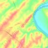 Carte topographique Four Forks, altitude, relief