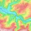 Carte topographique Trooz, altitude, relief