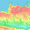 Carte topographique Mescran, altitude, relief