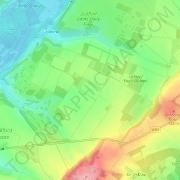 Carte topographique L24, altitude, relief