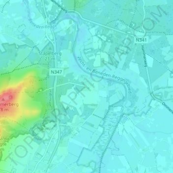 Carte topographique Archem, altitude, relief