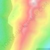 Carte topographique A B Mountain, altitude, relief