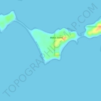 Carte topographique Dampier Archipelago, altitude, relief