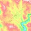 Carte topographique Témoris, altitude, relief
