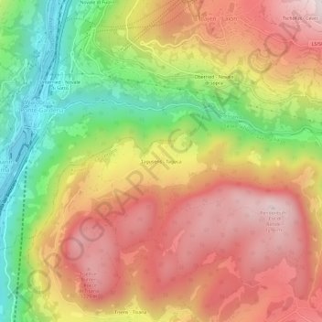 Carte topographique Tagusens - Tagusa, altitude, relief