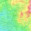 Carte topographique Chadderton, altitude, relief