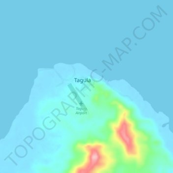 Carte topographique Tagula, altitude, relief