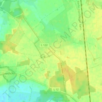 Carte topographique Nebelin, altitude, relief