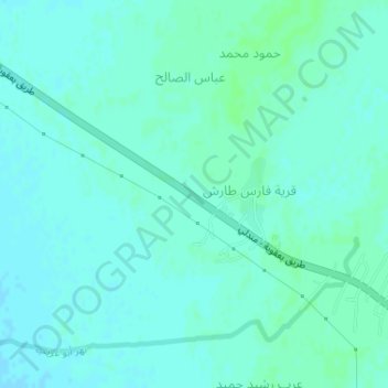 Carte topographique Nahr Ibrahim, altitude, relief