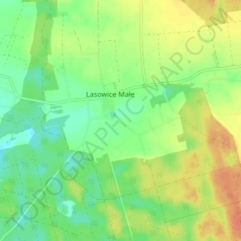 Carte topographique Zawada, altitude, relief