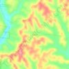 Carte topographique Ringgold, altitude, relief