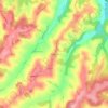 Carte topographique Blanchefort, altitude, relief