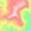 Carte topographique Mount Brynion, altitude, relief