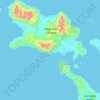 Carte topographique D’Entrecasteaux Islands, altitude, relief