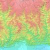 Carte topographique Trongsa Dzongkhag, altitude, relief
