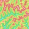 Carte topographique Wheat, altitude, relief