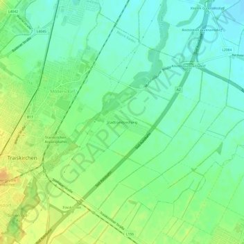 Carte topographique Stadtrandsiedlung, altitude, relief