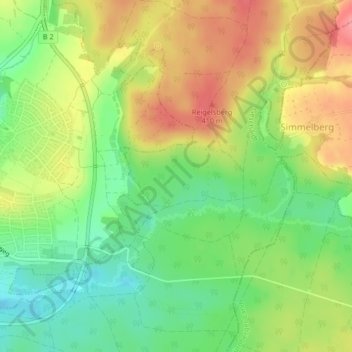 Carte topographique Sturz, altitude, relief