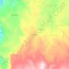 Carte topographique La Aurora, altitude, relief