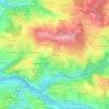 Carte topographique Rieux Cros, altitude, relief