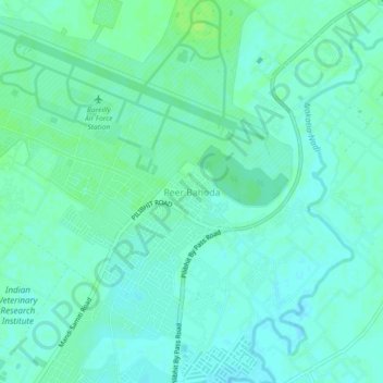 Carte topographique Peer Bahoda, altitude, relief