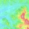 Carte topographique Les Combes, altitude, relief