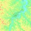 Carte topographique Kankan, altitude, relief