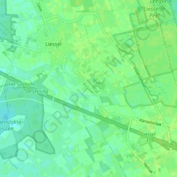 Carte topographique Sloot, altitude, relief