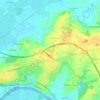 Carte topographique Pièce du Tail, altitude, relief