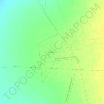 Carte topographique Matile, altitude, relief