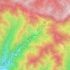 Carte topographique Razzuolo, altitude, relief