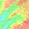 Carte topographique Bois des Chagnats, altitude, relief