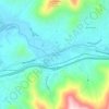 Carte topographique Swannanoa, altitude, relief
