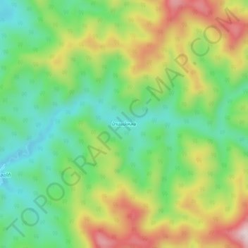 Carte topographique Ban Mae Loe, altitude, relief