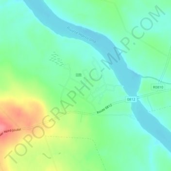 Carte topographique Joutel, altitude, relief