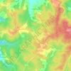 Carte topographique Saint-Denis, altitude, relief