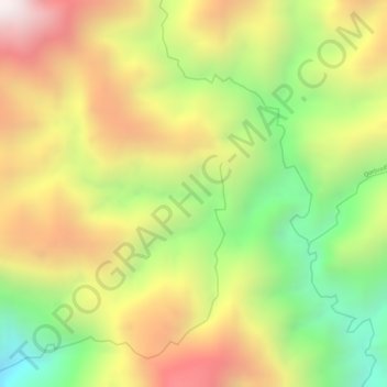 Carte topographique Risaralda, altitude, relief