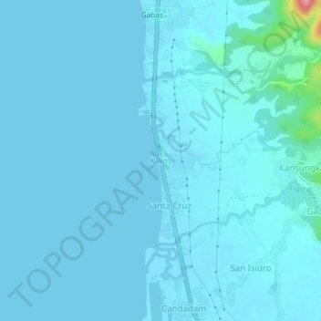 Carte topographique Kilim, altitude, relief