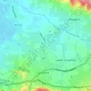 Carte topographique Stock, altitude, relief