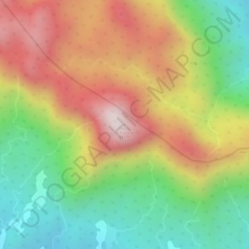 Carte topographique Morro do Cubatão, altitude, relief