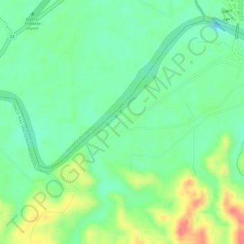 Carte topographique Estación Azufral, altitude, relief