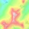 Carte topographique Binnein Mor, altitude, relief
