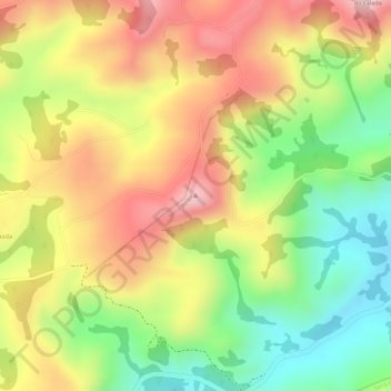 Carte topographique Pedra do Pato, altitude, relief