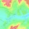Carte topographique Les Gagnevins, altitude, relief