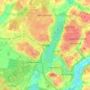 Carte topographique Viborg, altitude, relief