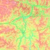 Carte topographique Jackson Island, altitude, relief