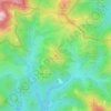 Carte topographique Collet Redons, altitude, relief