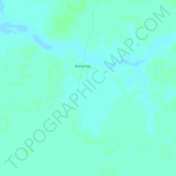 Carte topographique Naramay, altitude, relief