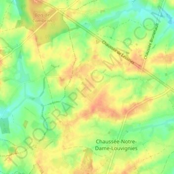 Carte topographique L'Herse, altitude, relief