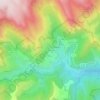 Carte topographique Les Cours, altitude, relief